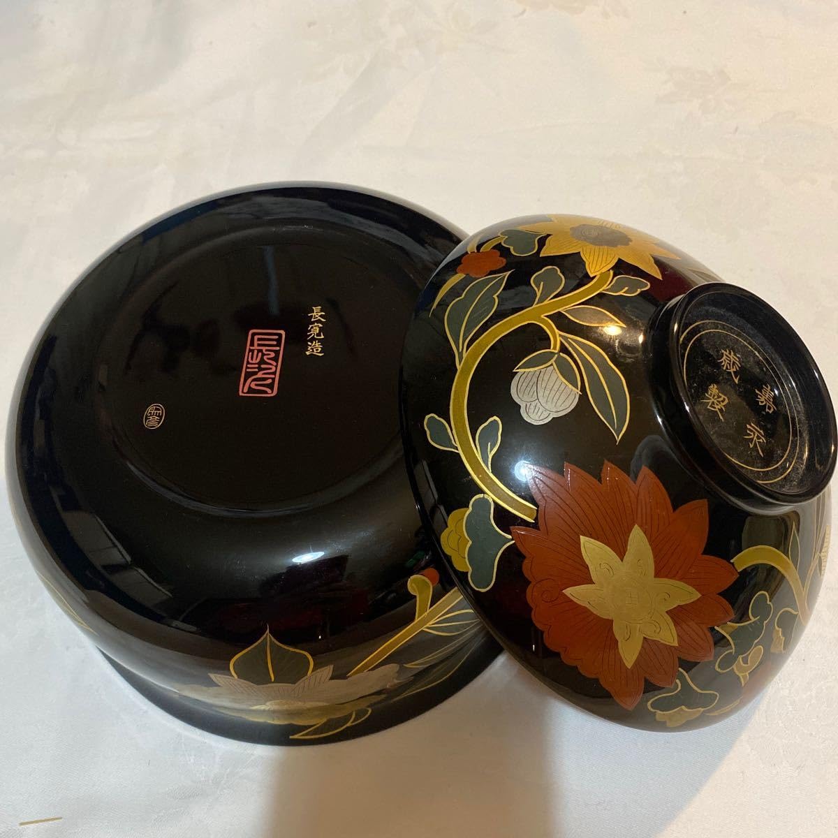 Amazon.co.jp: 象彦喰篭九代西村彦兵衛菓子器茶道具蒔絵漆器漆芸京都長